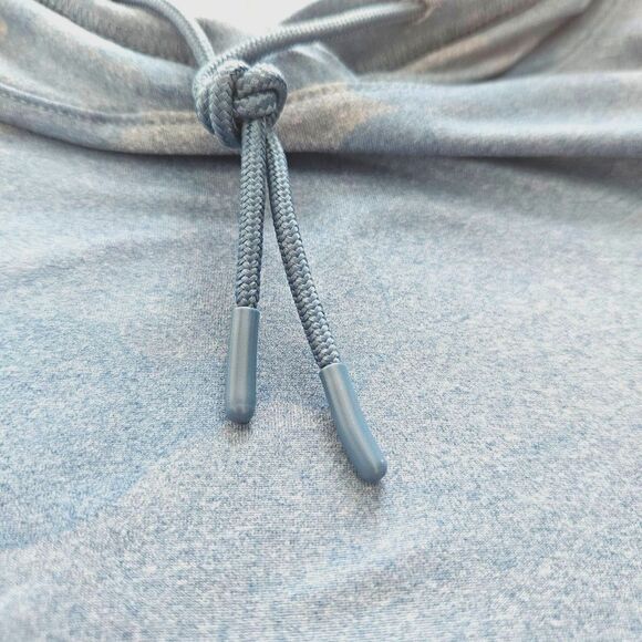 SPYDER ACTIVE Blue Camo Women Med Long Sleeve Hoodie Athletic Shirt $68 - Picture 5 of 6